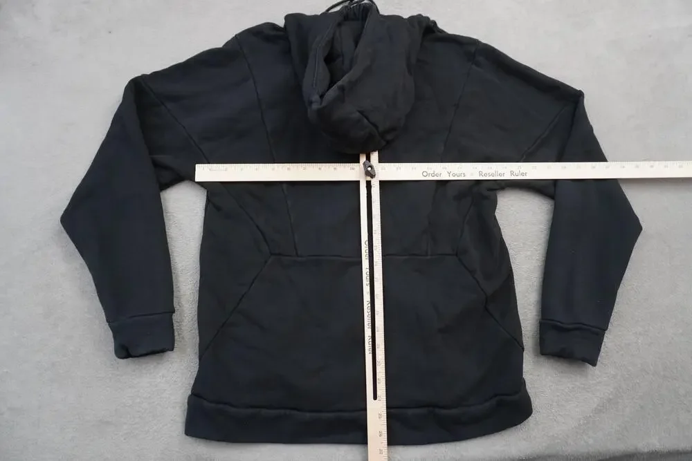 Jordan Hoodie Mens Large Black Full Zip Fleece Sweatshirt Jumpman Logo Patch